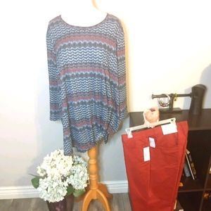 CJ banks long sleeve knit top sz3X